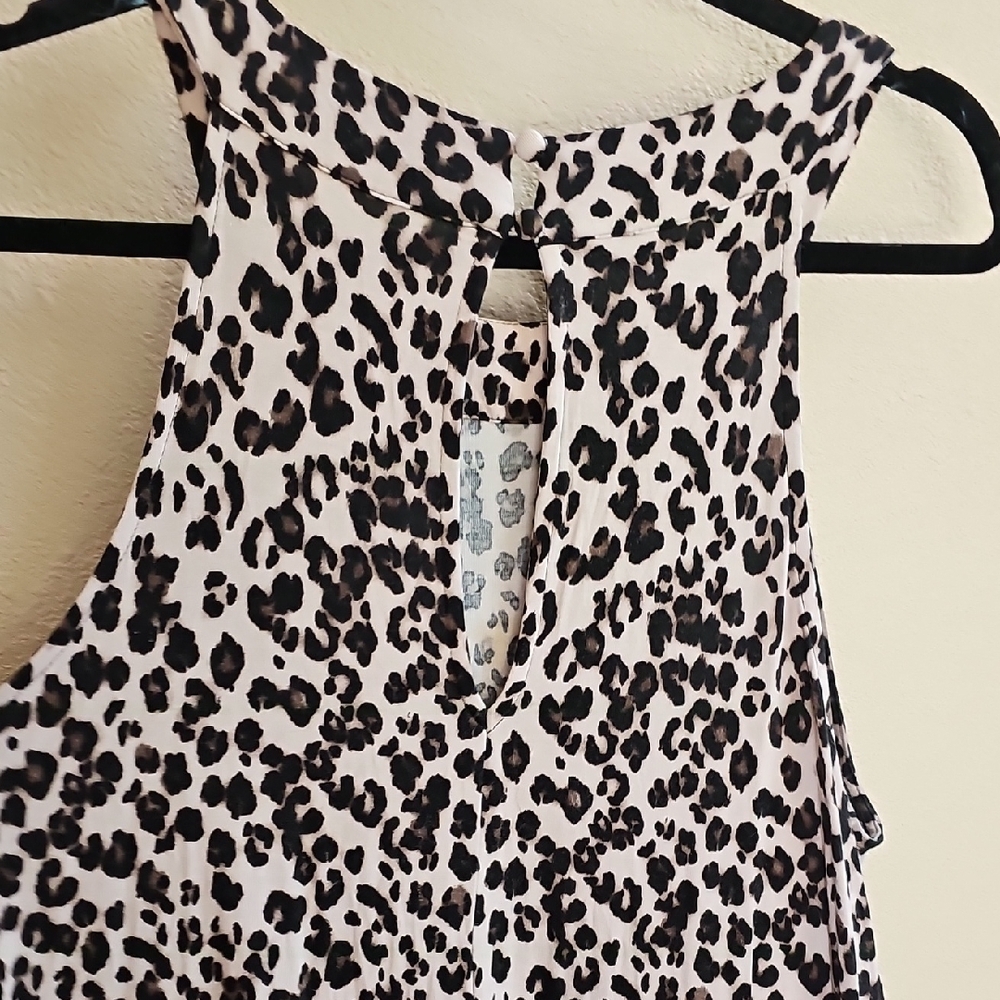 Torrid Cream and Black Animal Print Midi Dress - Picture 4 of 5